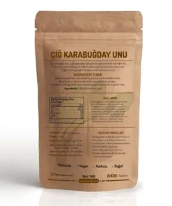 Çiğ karabuğday tozu-unu besin değeri