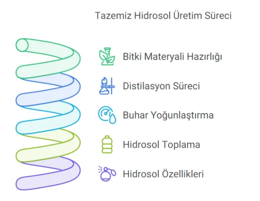 tazemiz hidrosol üretim süreci
