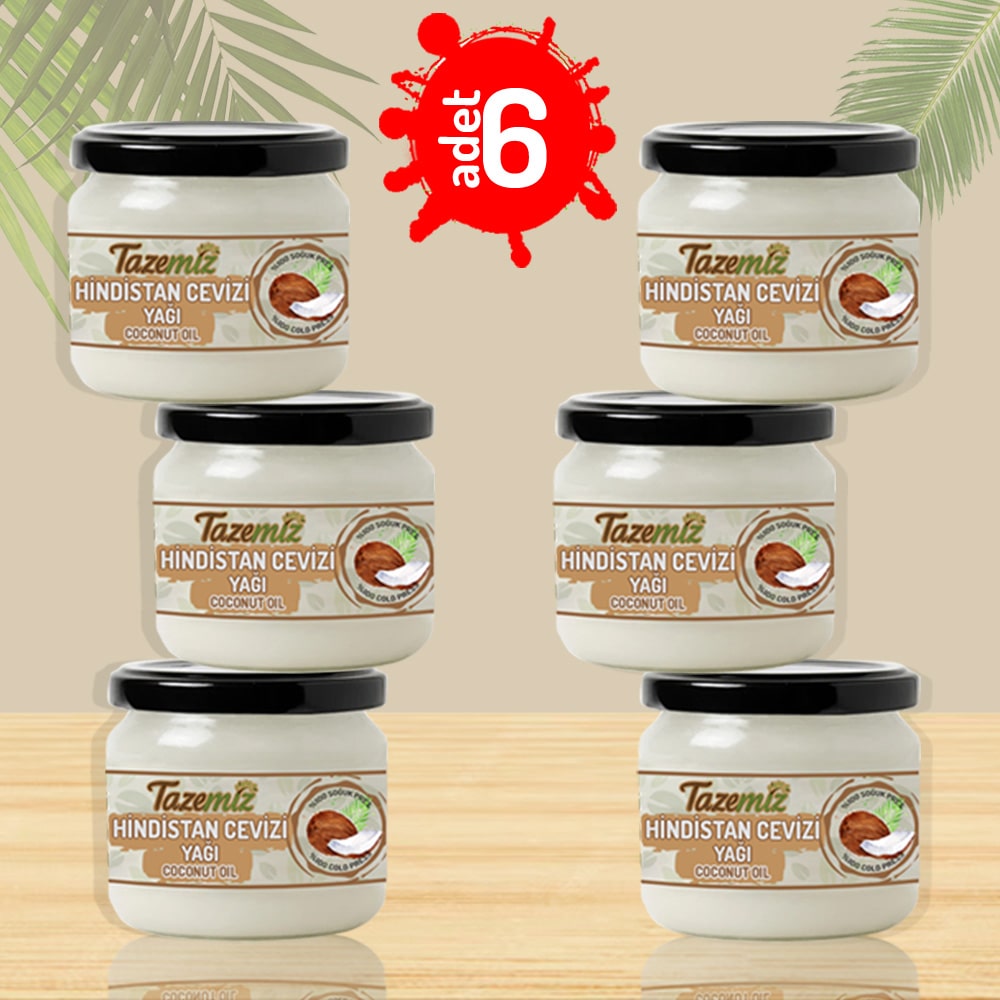 300ml 6 adet hindistan Cevizi Yağı 300ml 6 adet hindistan Cevizi Yağı
