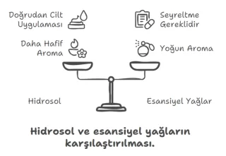 Hidrosoller ve Uçucu Yağlar: Farklar, Kullanım Alanları, Artılar ve Eksiler